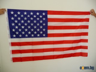 Ново Знаме на USA САЩ Съединените Американски Щати Америка Щатите