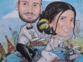 Рисувам карикатури за сватбен подарък