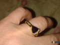Нежен пръстен с циркон и кристал