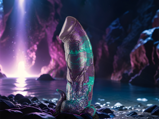 Дилдо EPIC - BASILISK DILDO DOUBLE SCALY PLEASURE