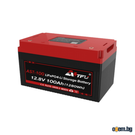 Литиева батерия AST-100 12.8V 100AH c Bluethooth и WiFi