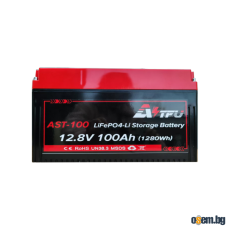 Литиева батерия AST-100 12.8V 100AH c Bluethooth и WiFi