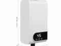 Проточен бойлер 3500W с дигитален дисплей – Моментална топла вода без...