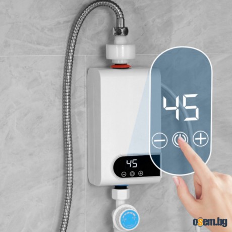 Проточен бойлер 3500W с дигитален дисплей – Моментална топла вода без...