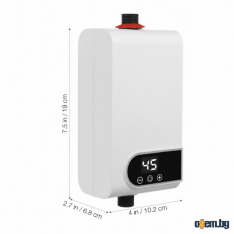 Проточен бойлер 3500W с дигитален дисплей – Моментална топла вода без...