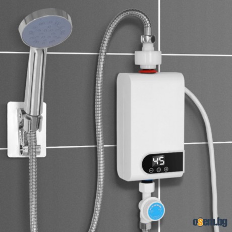 Проточен бойлер 3500W с дигитален дисплей – Моментална топла вода без...