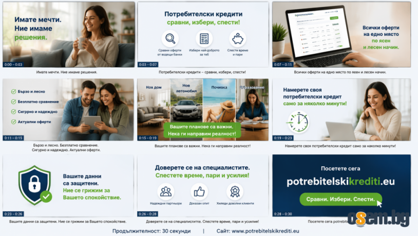Потребителски заеми за работещи до 2500 евро за Пловдив и региона
